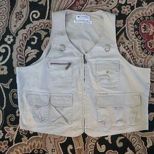 Columbia Khaki Outdoor Vest